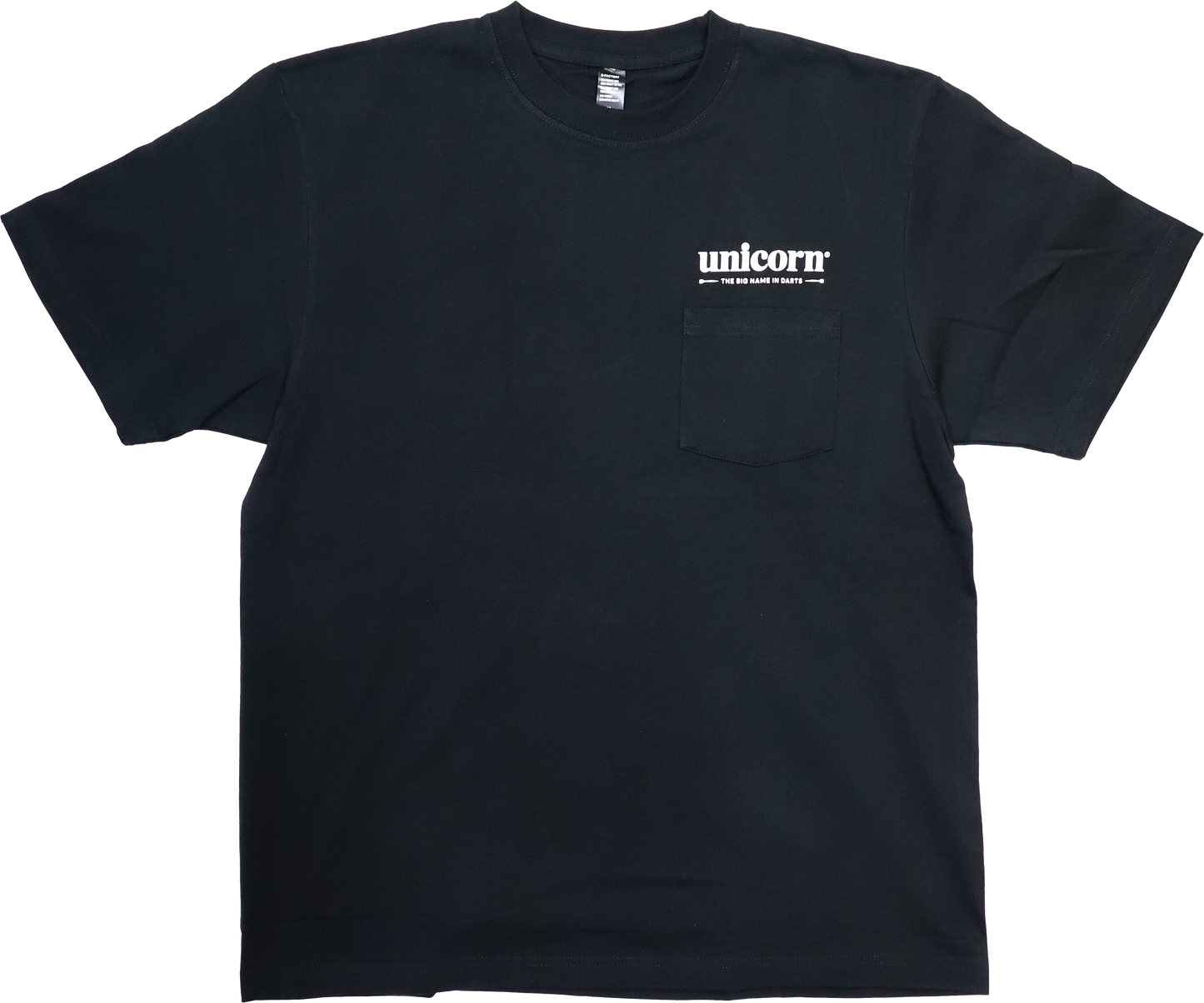 Unicorn 図面デザイン ポケットTシャツ