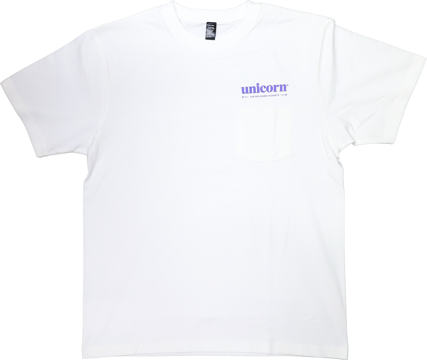 Unicorn 図面デザイン ポケットTシャツ