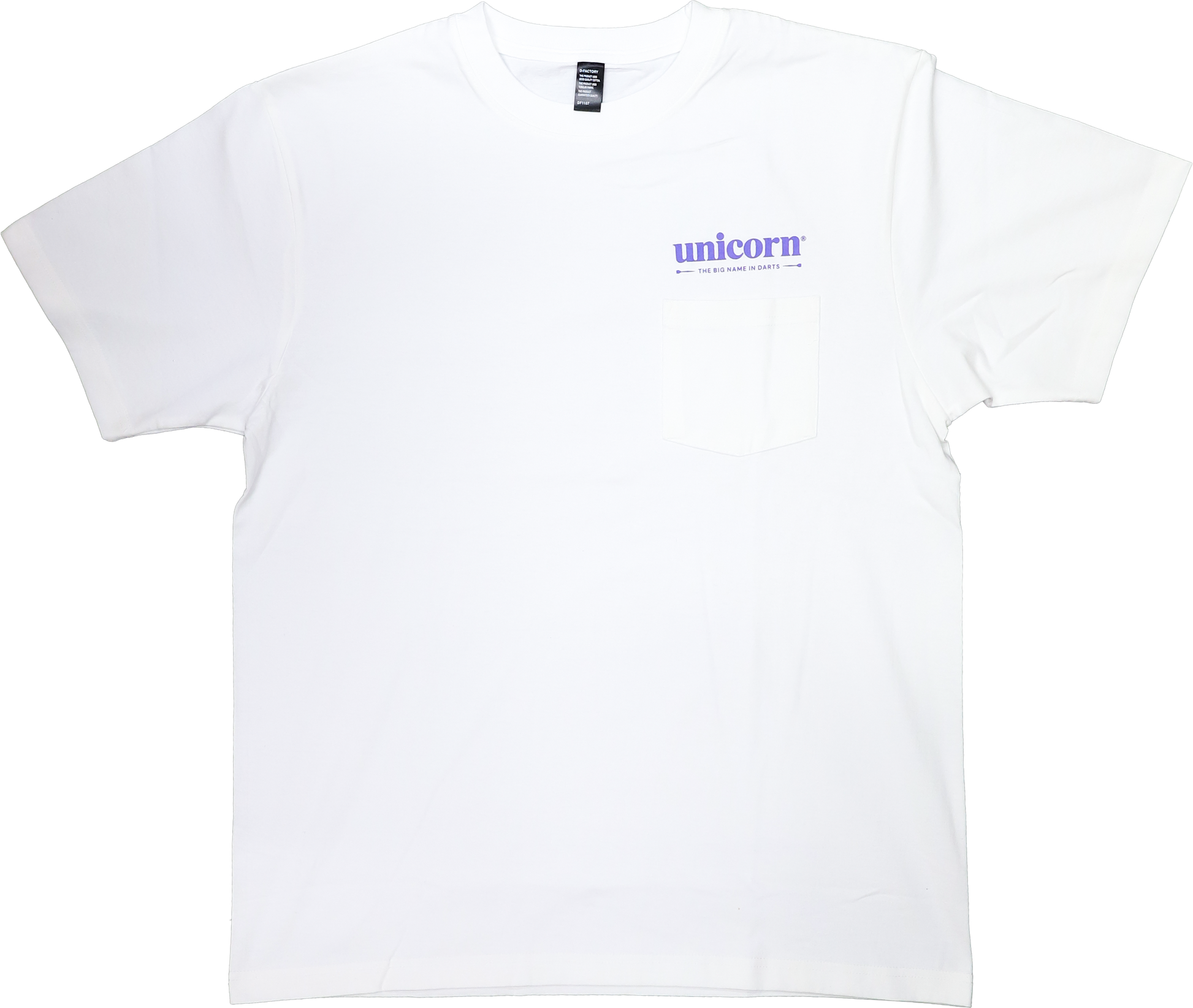 Unicorn 図面デザイン ポケットTシャツ