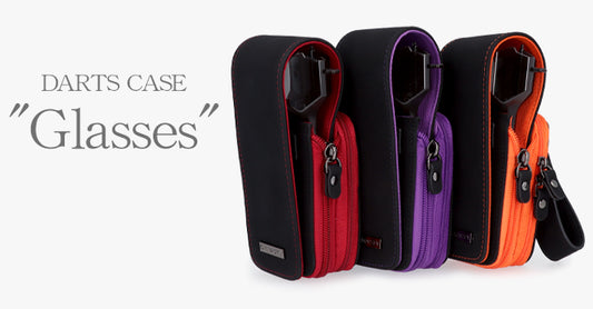 DARTS CASE "Glasses" ブラック×オレンジ