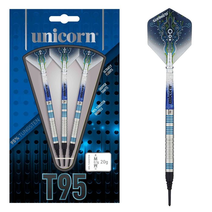 T95 CORE XL BLUE - 95% TUNGSTEN SOFT TIP DARTS 22G | ツワモノ屋